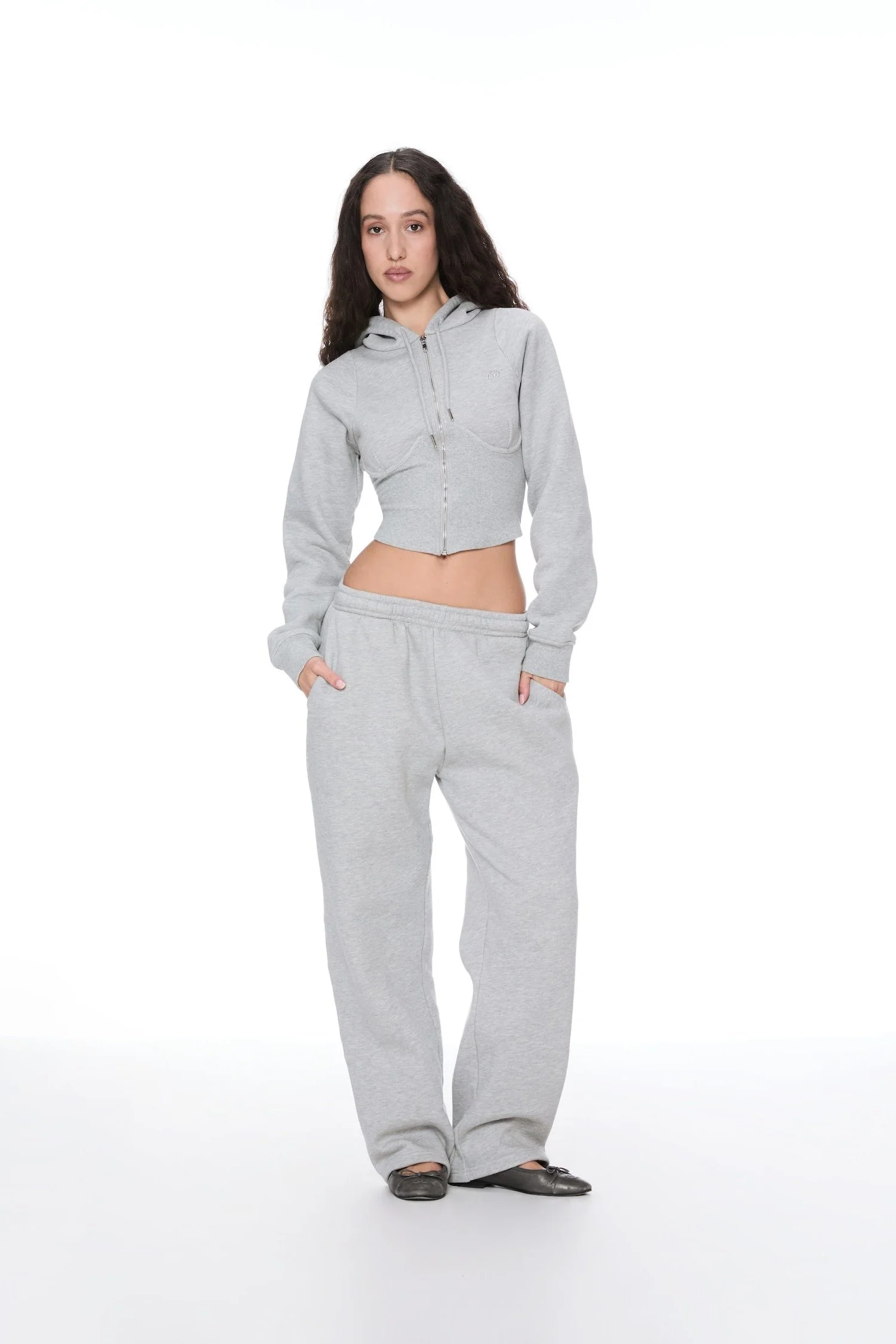 SADIE TOP + ZEV PANT - GREY - Image 2
